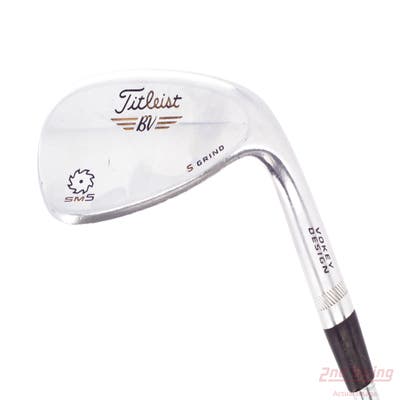 Titleist Vokey SM5 Tour Chrome Wedge Lob LW 58° 7 Deg Bounce S Grind Titleist SM5 BV Steel Wedge Flex Right Handed 35.25in