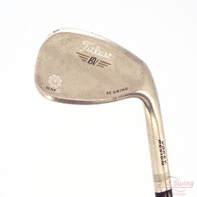 Titleist Vokey SM5 Gold Nickel Wedge Sand SW 54° 10 Deg Bounce M Grind Stock Steel Shaft Steel Wedge Flex Right Handed 36.0in