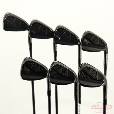 PXG 0311 P GEN6 Double Black Iron Set 5-PW AW Mitsubishi MMT 80 Graphite Stiff Right Handed +1/2"