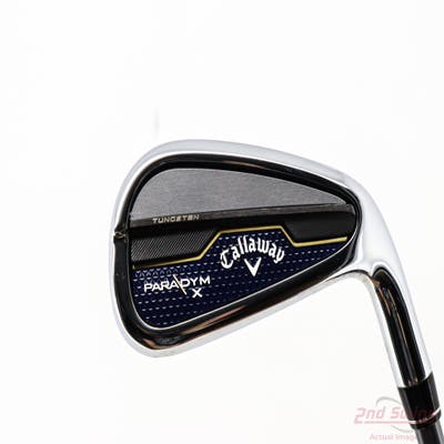Callaway Paradym X Single Iron 7 Iron PX HZRDUS Silver Gen4 65 Graphite Regular Right Handed 36.5in