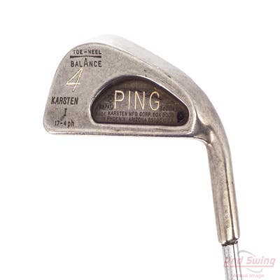 Ping Karsten I Single Iron 4 Iron Stock Steel Shaft Steel Stiff Right Handed Black Dot 38.25in