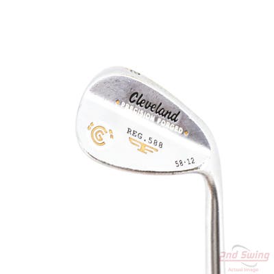 Cleveland 2012 588 Chrome Wedge Lob LW 58° 12 Deg Bounce Stock Steel Shaft Steel Wedge Flex Right Handed 35.0in