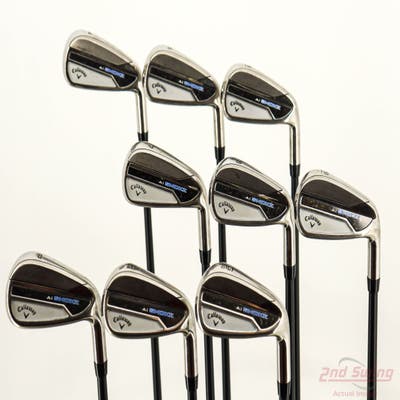 Callaway Paradym Ai Smoke Iron Set 4-PW AW GW Project X Cypher 2.0 60 Graphite Regular Right Handed -1 3/4"