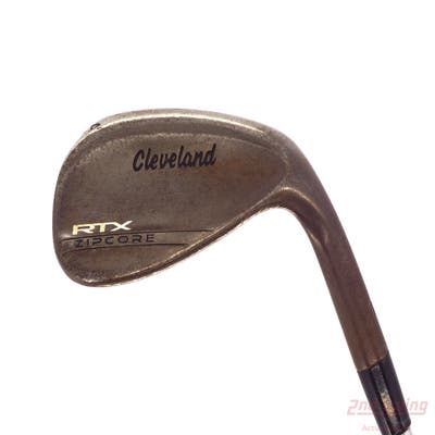 Cleveland RTX ZipCore Raw Wedge Sand SW 54° 10 Deg Bounce Mid Dynamic Gold Sensicore S300 Steel Stiff Right Handed 36.0in