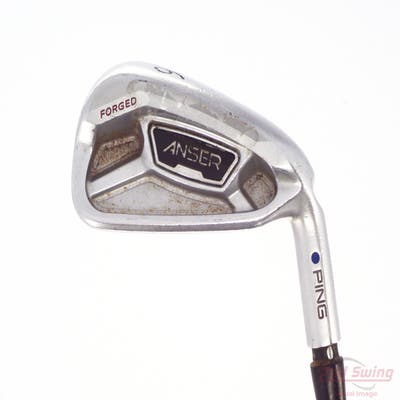 Ping Anser Forged 2013 Single Iron 6 Iron Stock Steel Shaft Steel Regular Right Handed Blue Dot 38.0in
