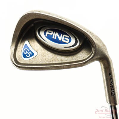 Ping G5 Single Iron 6 Iron Stock Steel Shaft Steel Regular Right Handed Black Dot 37.25in