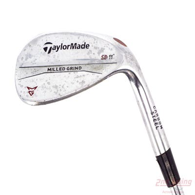 TaylorMade Milled Grind Satin Chrome Wedge Lob LW 58° 11 Deg Bounce SB True Temper Dynamic Gold Steel Wedge Flex Right Handed 35.0in