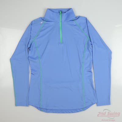 New Womens Ralph Lauren RLX 1/4 Zip Pullover X-Small XS Blue MSRP $128