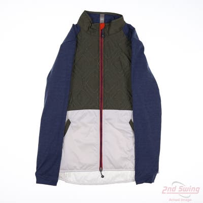 New Womens Peter Millar Full Zip Mock Neck X-Small XS Multi MSRP $119