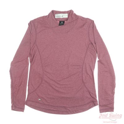 New Womens Daily Sports Long Sleeve Small S Red MSRP $70