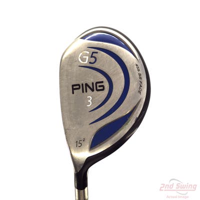 Ping G5 Fairway Wood 3 Wood 3W 15° Aldila NV 75 Graphite Stiff Left Handed 43.5in