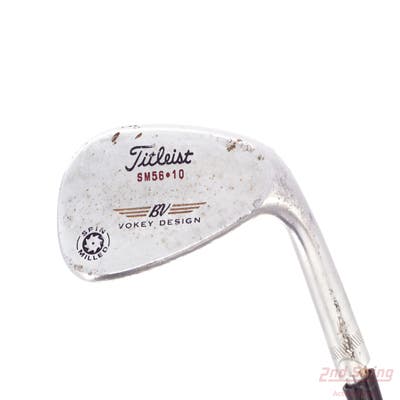 Titleist Vokey Spin Milled Wedge Sand SW 56° 10 Deg Bounce Stock Steel Shaft Steel Wedge Flex Right Handed 35.75in