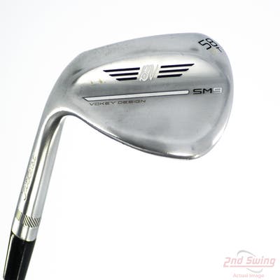 Titleist Vokey SM9 Tour Chrome Wedge Lob LW 58° 4 Deg Bounce T Grind Titleist Vokey BV Steel Wedge Flex Left Handed 35.0in