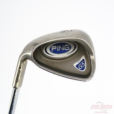 Ping G5 Single Iron 9 Iron Stock Steel Shaft Steel Regular Left Handed Black Dot 36.5in