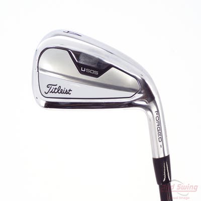 Titleist U-505 Utility Iron 4 Utility PX HZRDUS Smoke Black RDX 80 Graphite Stiff Right Handed 39.25in