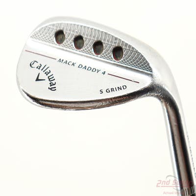 Callaway Mack Daddy 4 Chrome Wedge Lob LW 60° 10 Deg Bounce S Grind Dynamic Gold Tour Issue S200 Steel Stiff Right Handed 35.0in