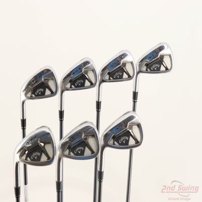 Callaway Apex 21 Iron Set 4-PW UST Mamiya Recoil Dart 75H F4 Graphite Stiff Left Handed +1/4"