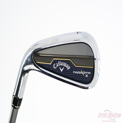 Callaway Paradym X Single Iron 7 Iron PX HZRDUS Silver Gen4 65 Graphite Regular Left Handed 37.0in