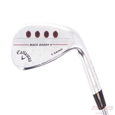 Callaway Mack Daddy 4 Chrome Wedge Sand SW 56° 10 Deg Bounce S Grind Dynamic Gold Tour Issue S200 Steel Stiff Right Handed 35.5in