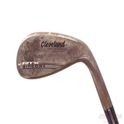 Cleveland RTX ZipCore Raw Wedge Lob LW 58° 12 Deg Bounce Full Dynamic Gold Spinner TI Steel Wedge Flex Right Handed 34.5in