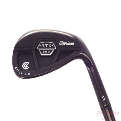 Cleveland 588 RTX 2.0 CB Black Satin Wedge Lob LW 58° 2 Dot Mid Bounce True Temper Dynamic Gold Steel Wedge Flex Right Handed 35.25in