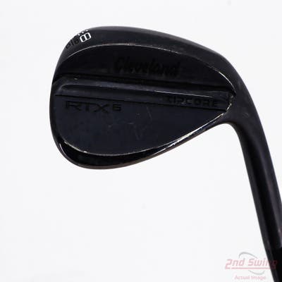 Mint Cleveland RTX 6 ZipCore Black Satin Wedge Lob LW 58° 10 Deg Bounce Mid Dynamic Gold Spinner TI Steel Wedge Flex Right Handed 35.25in