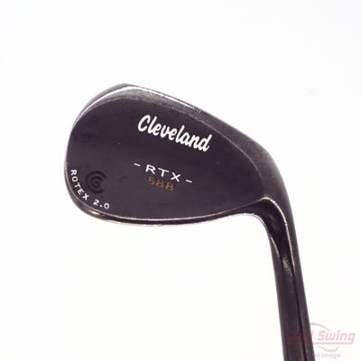 Cleveland 588 RTX 2.0 Black Satin Wedge Sand SW 56° 8 Deg Bounce Stock Steel Shaft Steel Wedge Flex Right Handed 35.5in