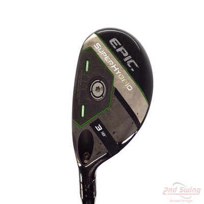 Callaway EPIC Super Hybrid 3 Hybrid 18° Aerotech SteelFiber fc75 Graphite Stiff Left Handed 41.0in