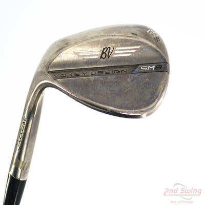 Titleist Vokey SM8 Brushed Steel Wedge Lob LW 58° 8 Deg Bounce M Grind FST KBS Tour FLT Steel Wedge Flex Left Handed 35.5in