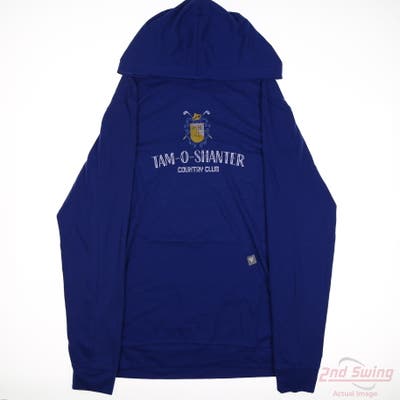 New Level Wear Mens Golf Hoodie Long Sleeve Small S Blue MSRP $65