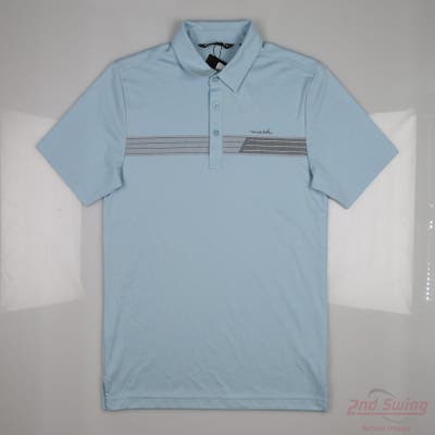 New Mens Travis Mathew Polo Small S Blue MSRP $70