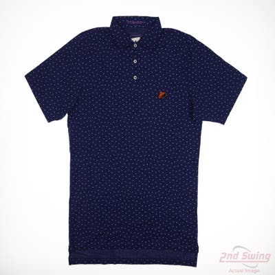 New Mens B. Draddy Polo Small S Navy Blue MSRP $36