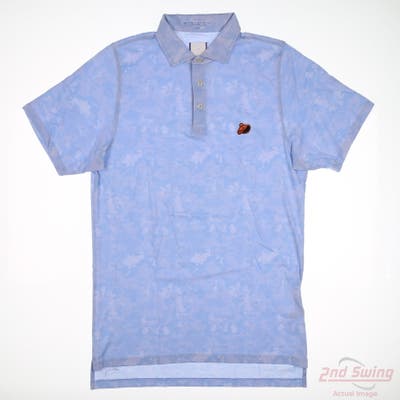 New Mens B. Draddy Polo Small S Blue MSRP $36