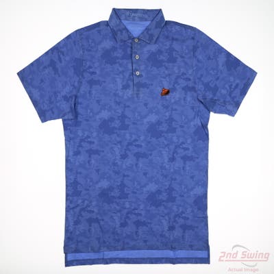 New Mens B. Draddy Polo Small S Blue MSRP $36