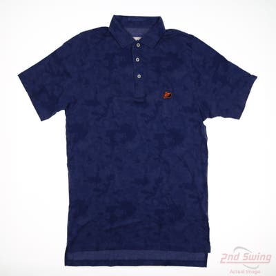 New Mens B. Draddy Polo Small S Blue MSRP $36