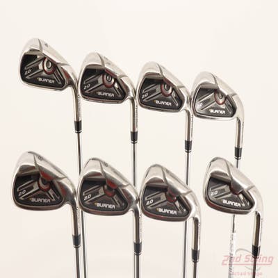 TaylorMade Burner 2.0 HP Iron Set 4-PW GW TM Burner 2.0 85 Steel Regular Right Handed +1/4"