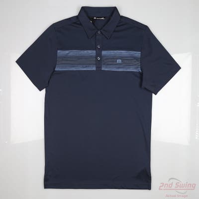 New Mens Travis Mathew Polo Medium M Navy Blue MSRP $70