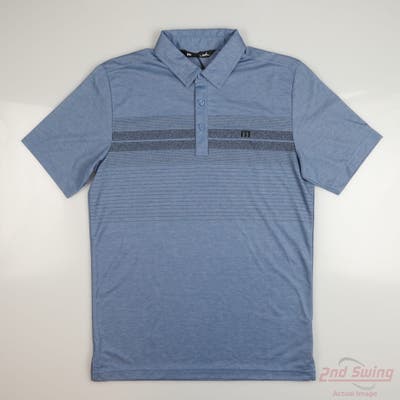 New Mens Travis Mathew Polo Small S Blue MSRP $70