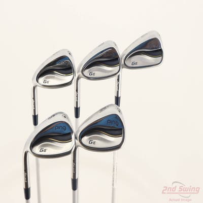 Ping G LE 3 Iron Set 7-PW SW ULT 250 Lite Graphite Ladies Left Handed Black Dot +1/4"