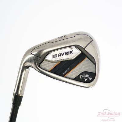 Callaway Mavrik Max Womens Single Iron 5 Iron UST Mamiya Helium Black 5 Graphite Ladies Left Handed 37.25in