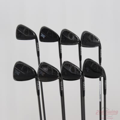 PXG 0311 XP GEN6 Double Black Iron Set 4-PW GW Aerotech SteelFiber i95 Private Reserve Graphite Stiff Right Handed +1 1/2"