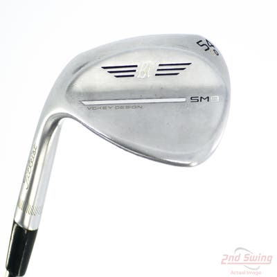 Titleist Vokey SM9 Tour Chrome Wedge Sand SW 54° 12 Deg Bounce D Grind Titleist Vokey BV Steel Wedge Flex Left Handed 35.0in
