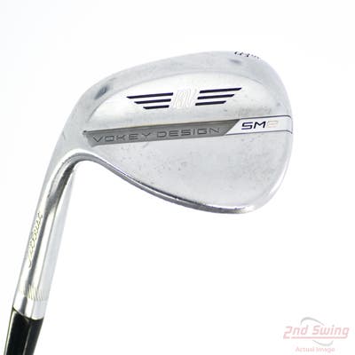 Titleist Vokey SM8 Tour Chrome Wedge Lob LW 58° 10 Deg Bounce S Grind Titleist Vokey BV Steel Wedge Flex Left Handed 35.25in