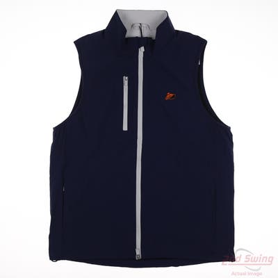 New Straight Down Mens Golf Vest Vest Small S Navy Blue Solid MSRP $90