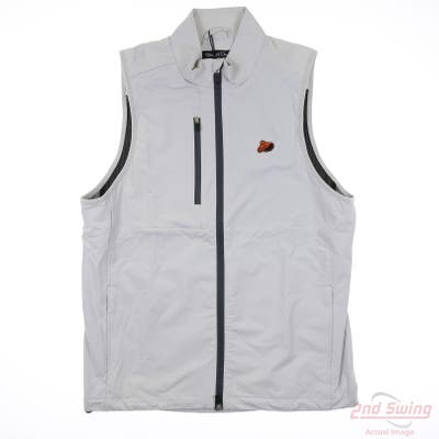 New Straight Down Mens Golf Vest Vest Small S Gray Solid MSRP $90