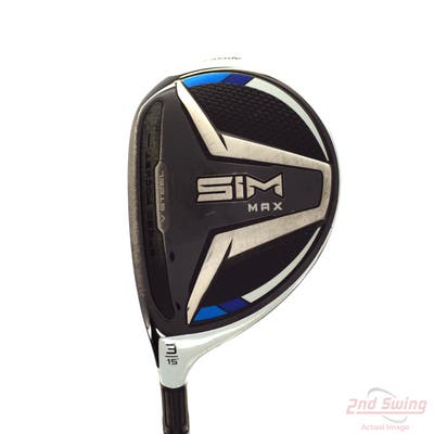 TaylorMade SIM MAX Fairway Wood 3 Wood 3W 15° Fujikura Ventus Blue 6 Graphite Stiff Left Handed 43.25in