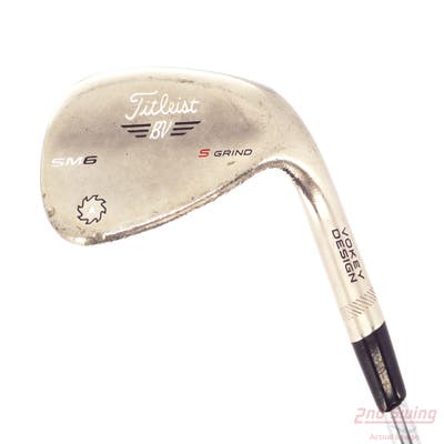 Titleist Vokey SM6 Steel Grey Wedge Sand SW 56° 10 Deg Bounce S Grind SM6 BV Steel Wedge Flex Right Handed 35.5in