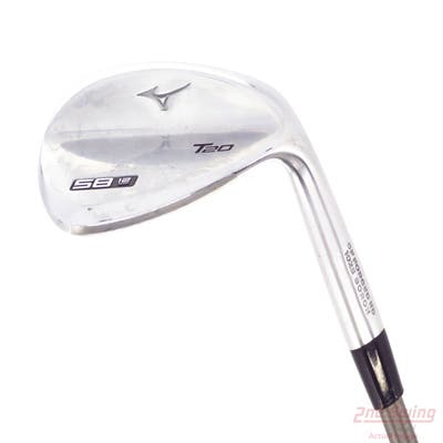 Mizuno T20 Satin Chrome Wedge Lob LW 58° 12 Deg Bounce Aerotech SteelFiber i110cw Graphite Stiff Right Handed 35.5in