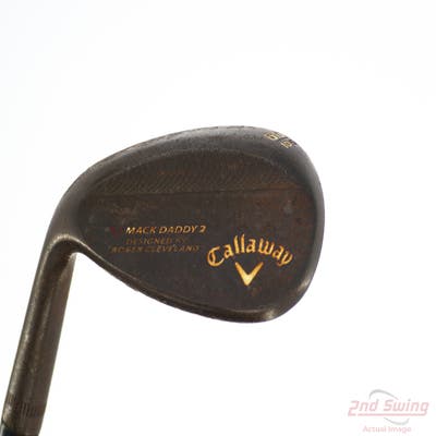 Callaway Mack Daddy 2 Slate Wedge Lob LW 60° 10 Deg Bounce S Grind Stock Steel Shaft Steel Wedge Flex Left Handed 36.25in