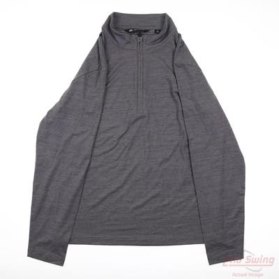 New Mens Travis Mathew 1/4 Zip Pullover Small S Gray MSRP $55